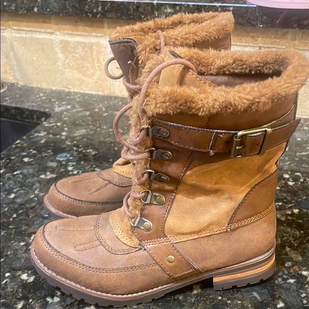 Rock & Candy Lined Lace Motto Boots! Size
6